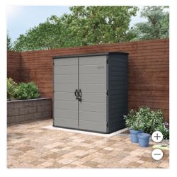 Suncast 6' x 4' Vertical Shed. New. In Box 