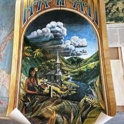 HAWAII" by Tom Sellers, dated '1972 Vintage Poster Signed By Artist