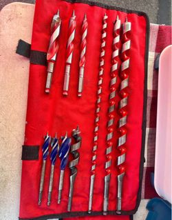 DIABLO High Carbon Steel Auger Bit Set for Wood and Nail-Embedded Wood (10-Piece)