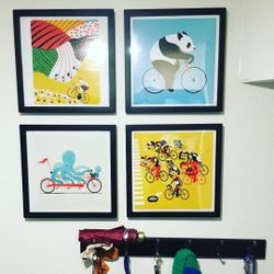 Bike Art Set (4 Pieces)
