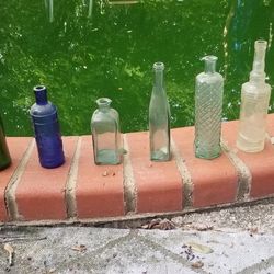 Vintage Glass Bottles 