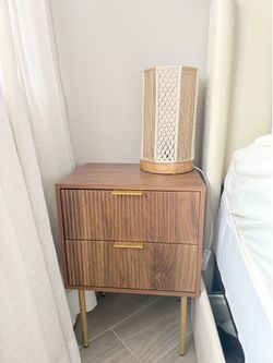 Brown coffee night stand