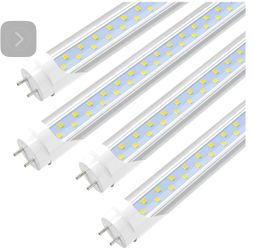 4FT LED T8 Type A+B Tube Lights, 24W(65W Equivalent), 3200LM, 6000K