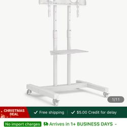 Mobile TV Stand with Wheels for 32-80 Inch up to 110