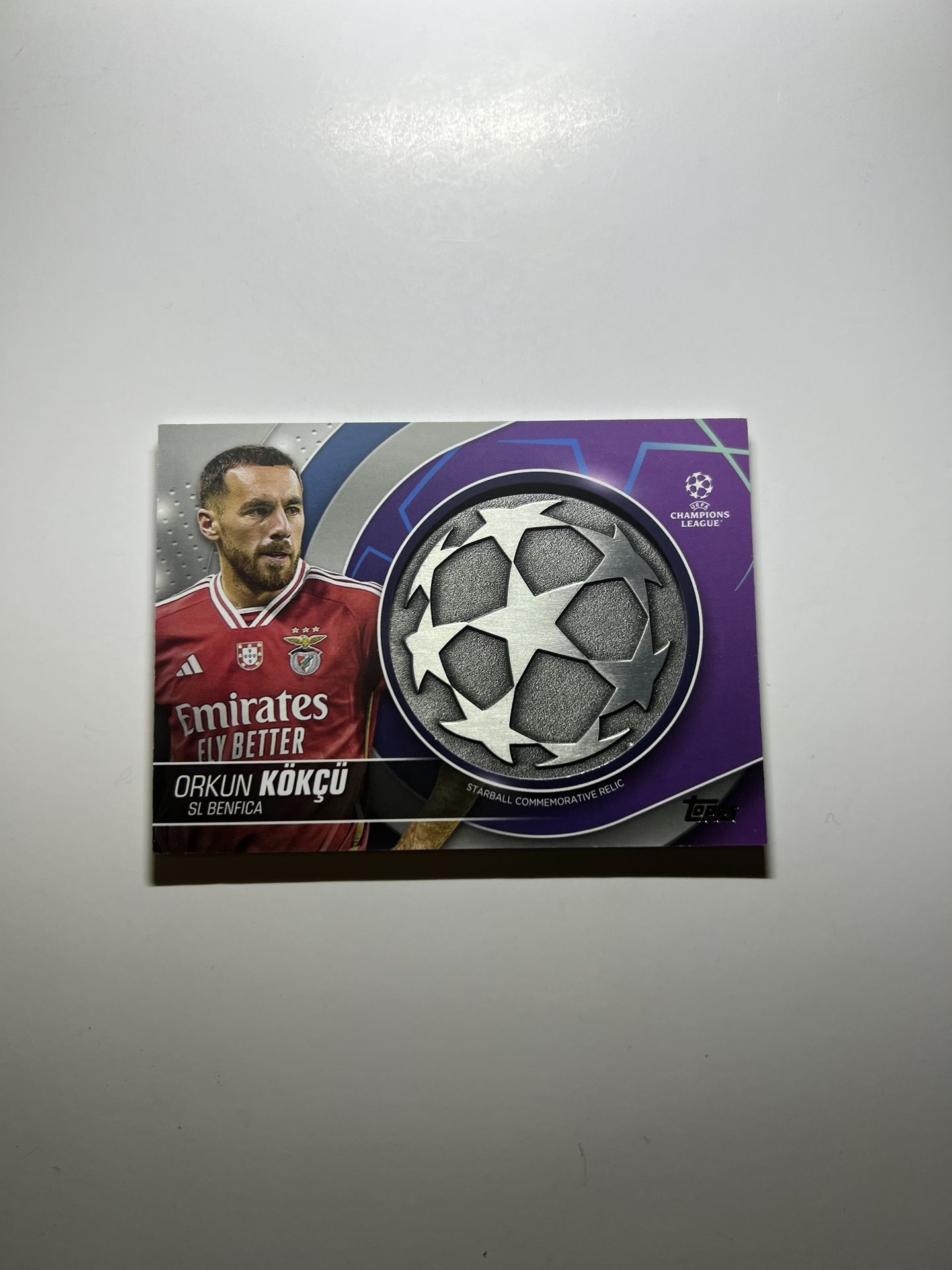 2023-24-Topps UEFA Club Competitions Starball Relic Orkun Kokcu