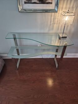 Glass top table