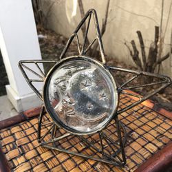 Moon And Star Candle Holder