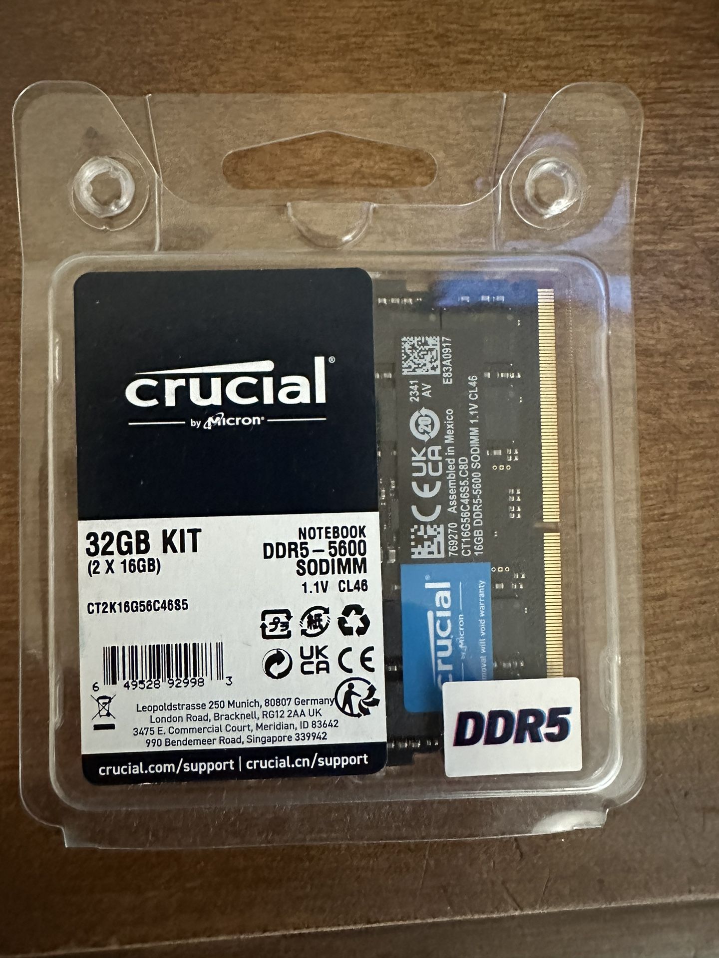 Ddr5 Laptop Ram 32gb 