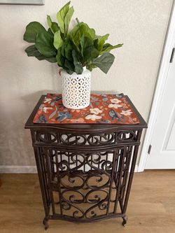 Cast Iron Wine Cabinet
