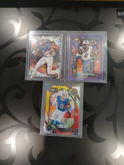 Keon coleman rc lot (#'d,refractor)