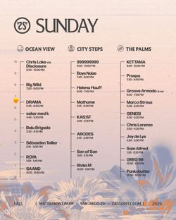 CRSSD FALL 2026 SUNDAY