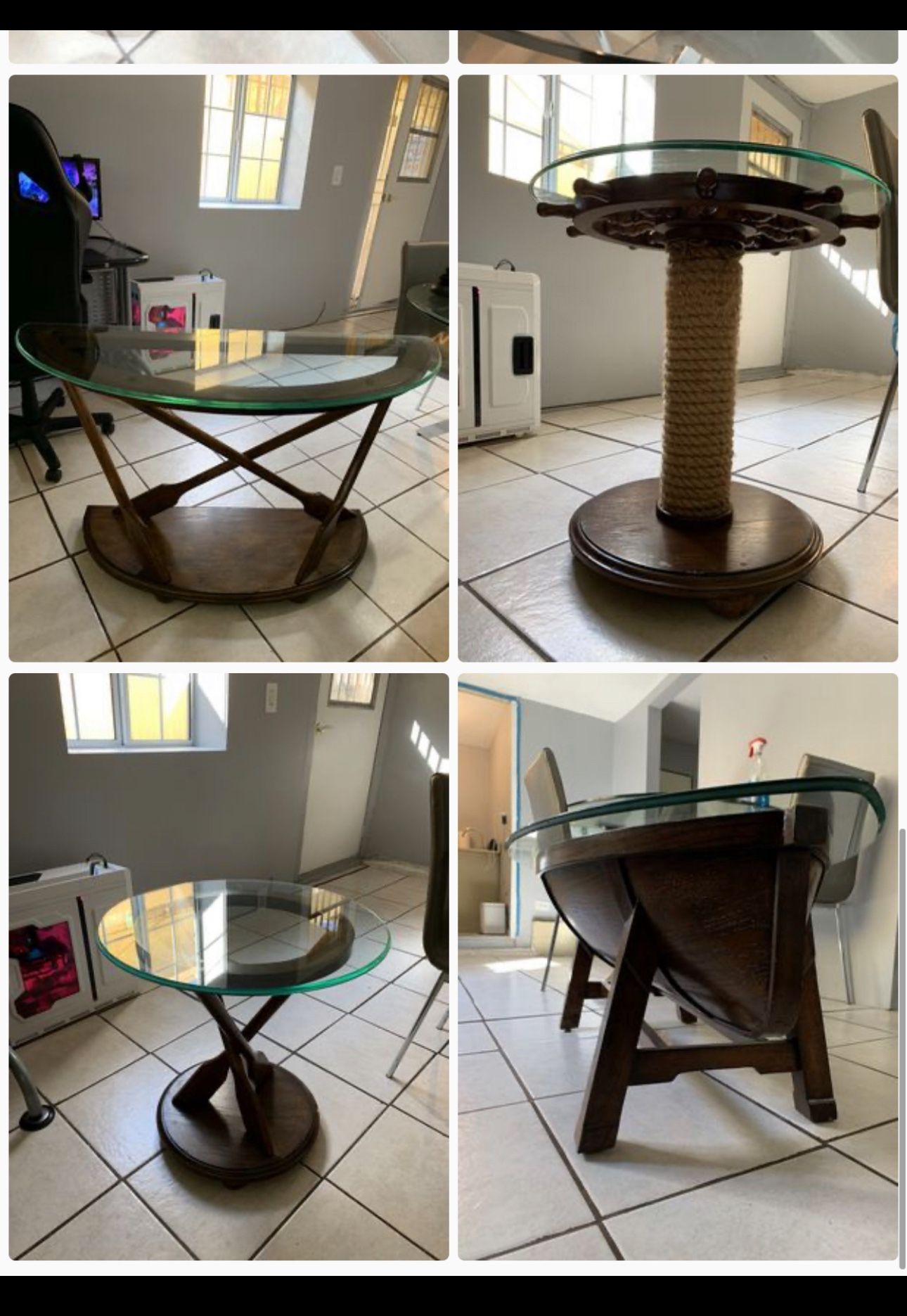 Wood Table Set Of 4 Beautiful Pieces  $100/each OBO