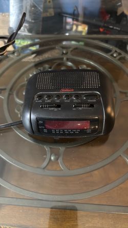 Alarm clock with radio