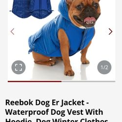 Brand New Reebok Dog Coat 