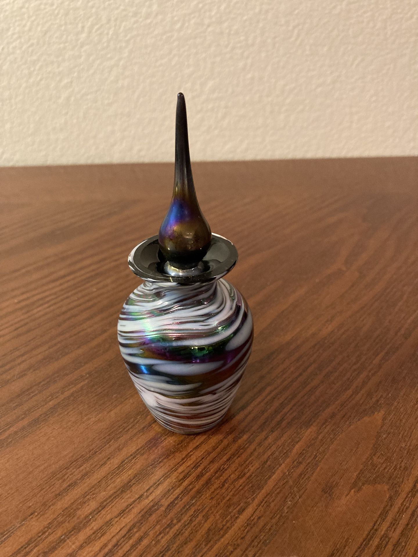 Vintage Silvestri Art Glass Perfume Bottle