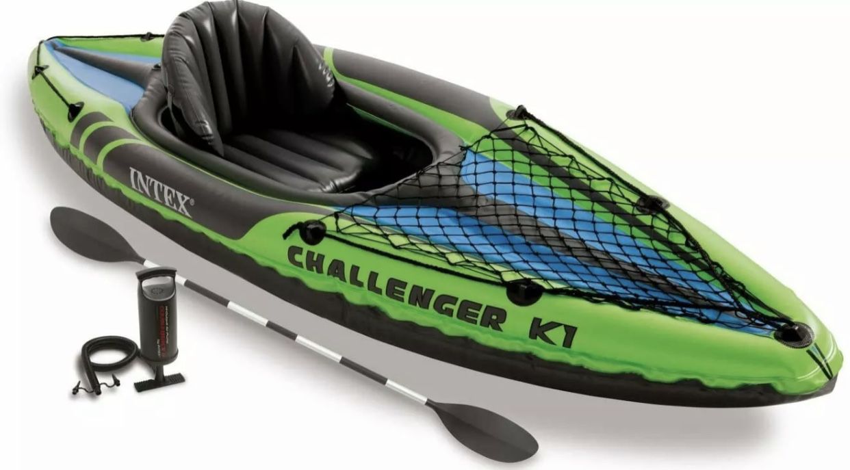 Intex K1 Challenger 1 Person Inflatable Kayak Boat