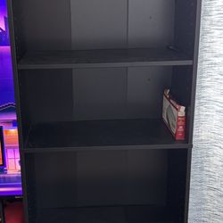Set Of Black Bookcases 