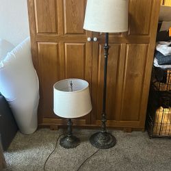 Floor Lamp And Table Side Lamp