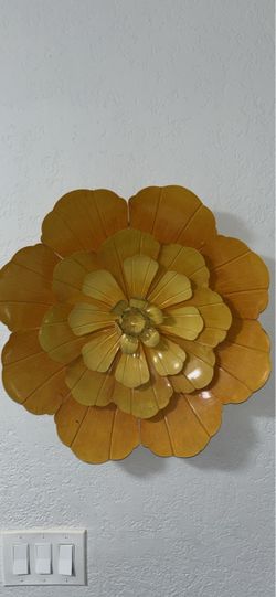 Large Metal Flower Wall Decor