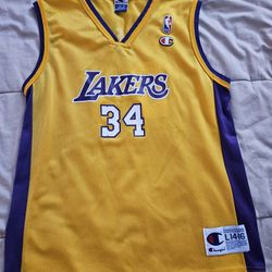 LA Lakers Jersey #34 O'neal, Youth L 14-16 
