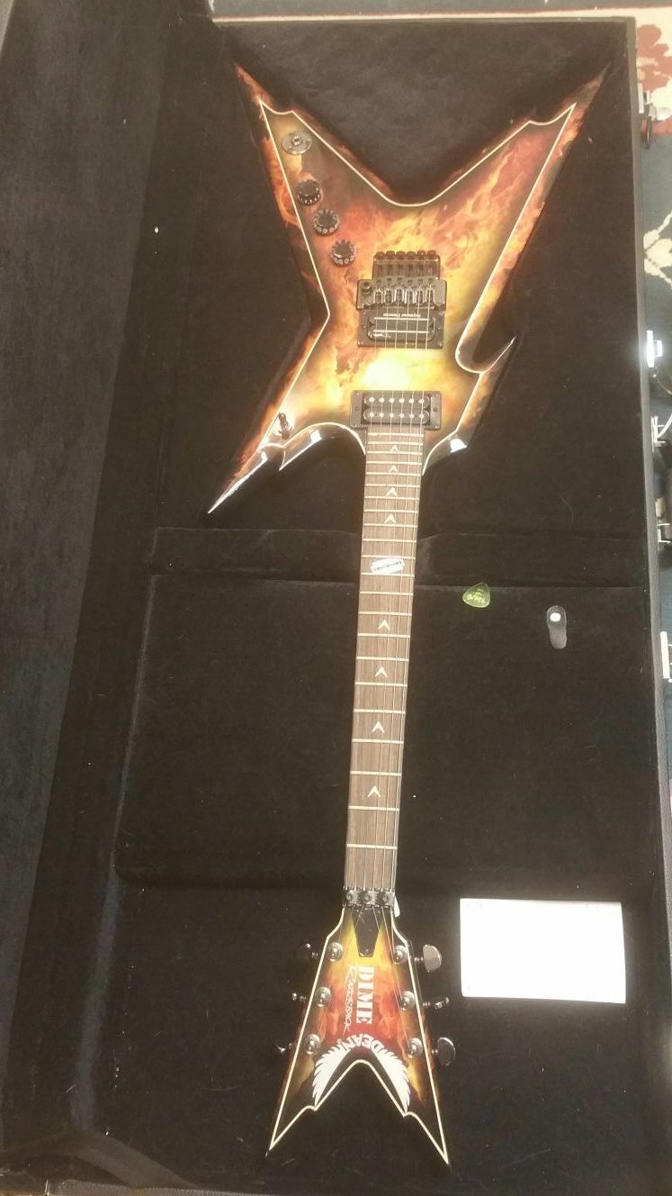 New Dean razor electric guitar.