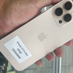 16 Pro Max Unlocked. Cash Or $50 Down W Approval 