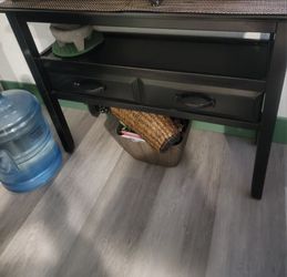 Black Wood Entry/ Side Table
