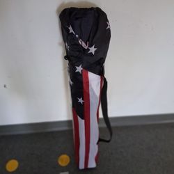 Adult Outdoor Portable Camp Chair with U.S. Flag Design