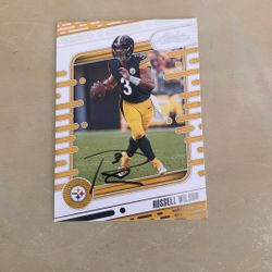 Russell Wilson Autographed Card
