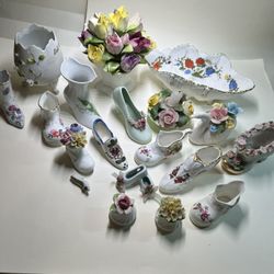 Vintage Porcelain Ceramic Miniature Sculpture Hand Painted