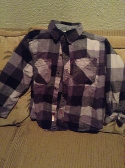 Long sleve boy flannel shirt 5/6