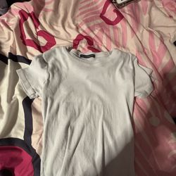  Light Blue Brandy Melville short-sleeve crewneck t-shirt