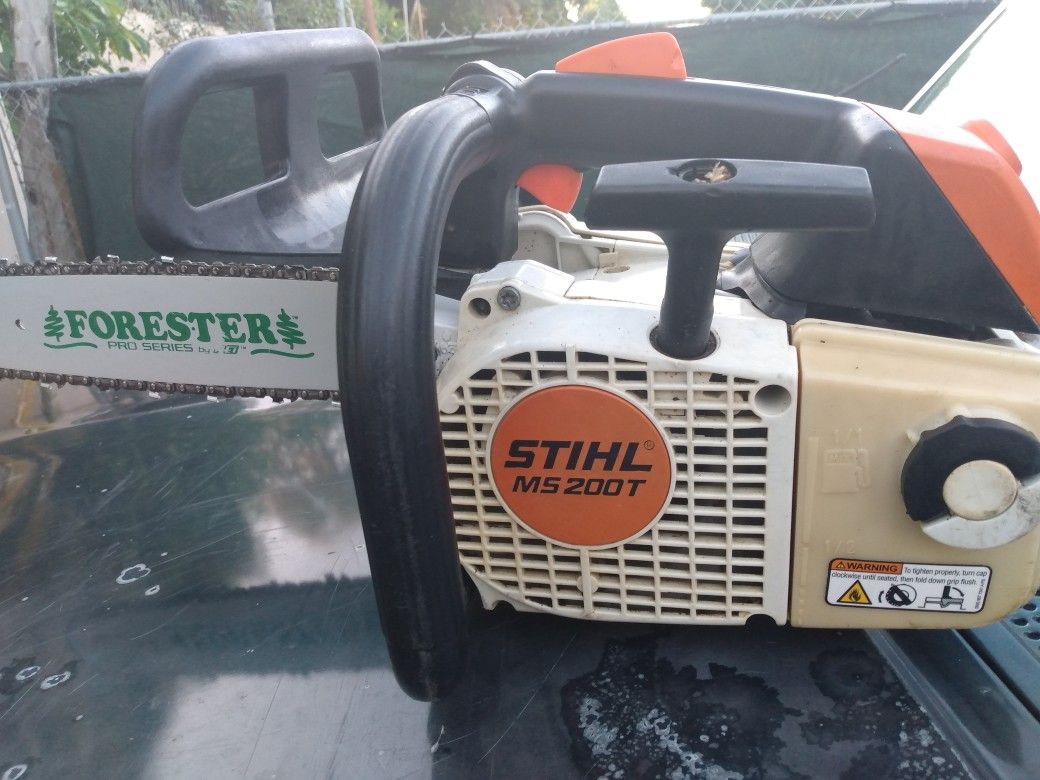 Sthils Ms 200T Commercial Gas Powered Top Handle Tree Climbing Chainsaw