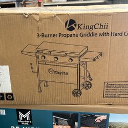 3 Burner Propane Griddle With Hard Cover 