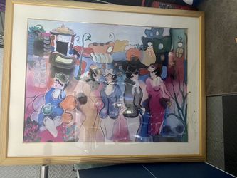 Large Picture ( Glass Cracked) Frame Perfect 