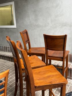 30” wooden barstools wooden