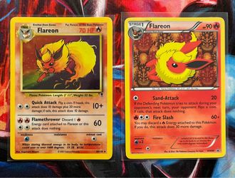 Pokemon Flareon Holo. LC. Promo. LP/NM. Rare. Lot of 2