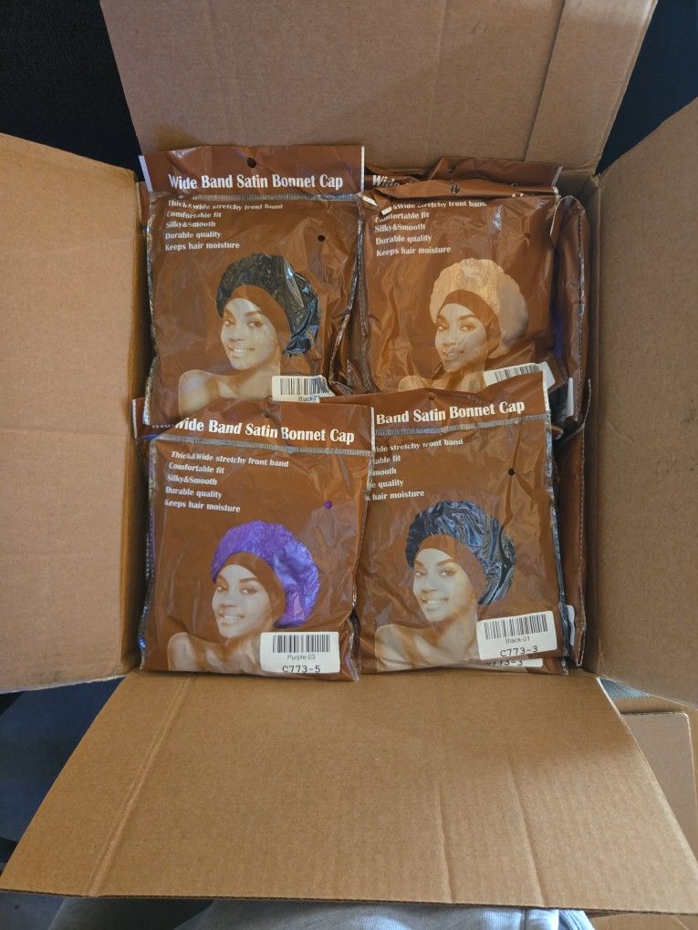 Wide Band Bonnet Caps