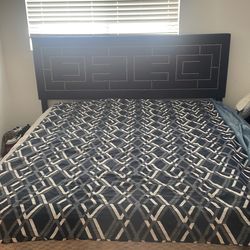 King size bed frame (with mattress if you want )