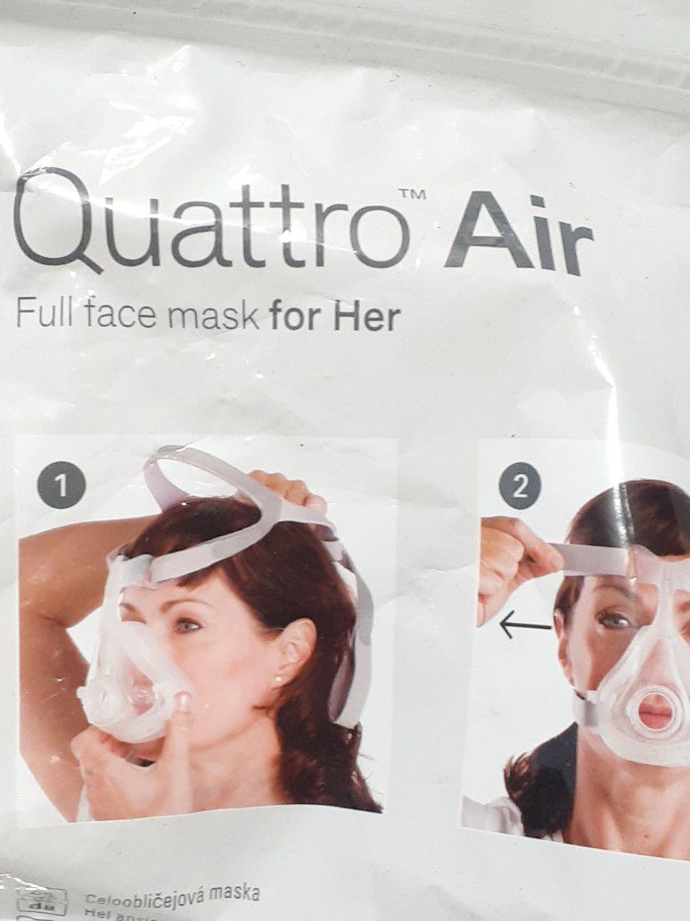 Quattro Air Face Mask. ResMed Medium. New Sealed 