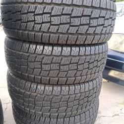 4 semi New Tires 31x10.50r15 AT🤑free Installation and balance ‼️ 👌 
