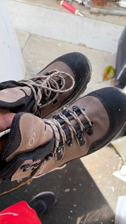 Salomon Brown Leather Hiking Boots