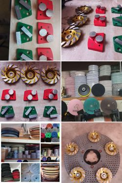 Polishing & grinding diamond pads & floor polisher buffer pulidora