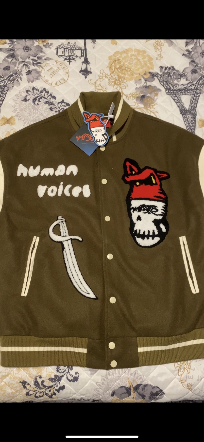 Human Voices Baseball Varsity Jacket