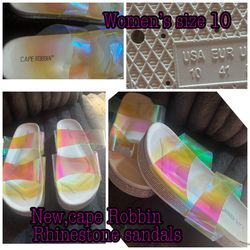 $15 Women’s size 10, new Cape Robbin rhinestone sandals