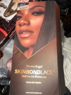 Synthetic blend human blend wig
