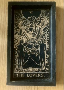 Lovers Tarot Card Framed Wall Art