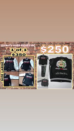 LOYALTY OVER RICHES VARSITY JACKET