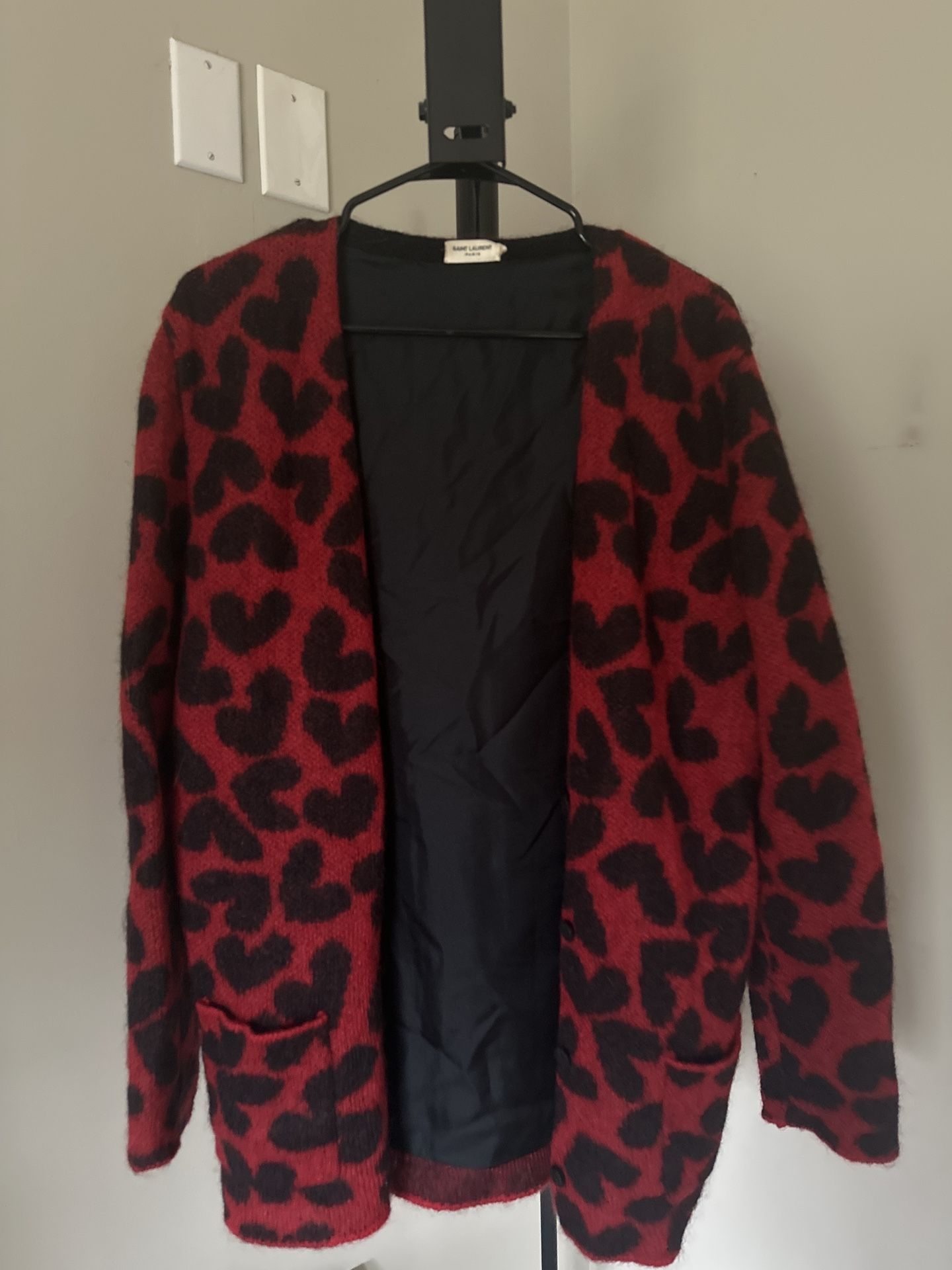 Saint Laurent YSL Heart Cardigan