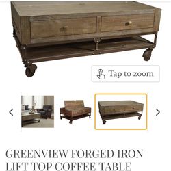 Solid Wood Coffee Table - Arcadia (85018)